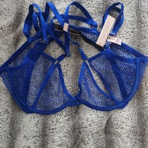 Victoria's Secret Royal Blue Mesh Bra